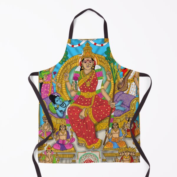 Item preview, Goddess Lalita Tripura Sundari Artwork – Divine Shakti Spiritual Illustration designed and sold by Harshit_Digital_Arts.