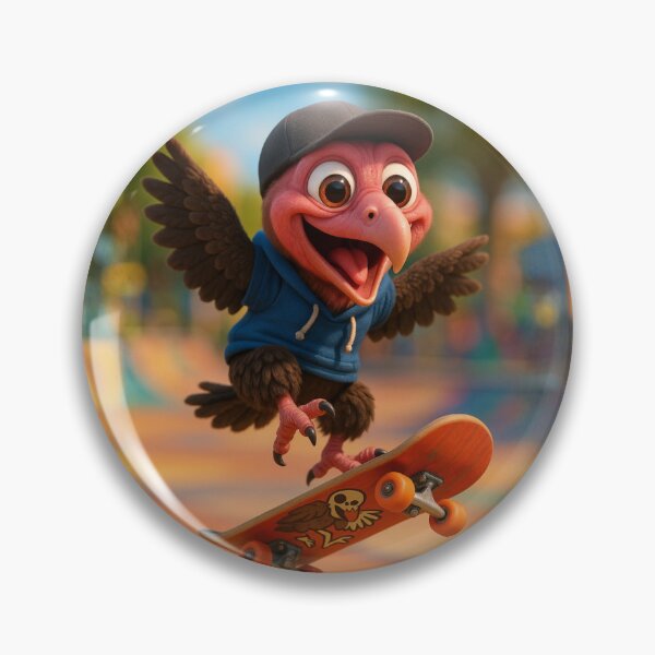 Item preview, Skater Turkey Vulture designed and sold by Sillytoe.