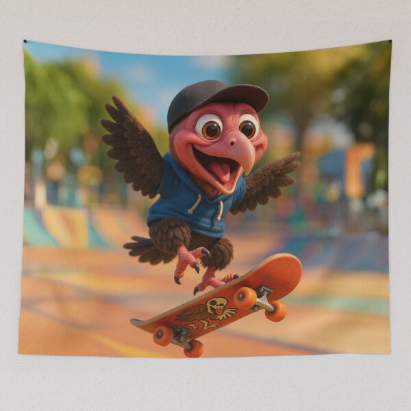Item preview, Skater Turkey Vulture designed and sold by Sillytoe.