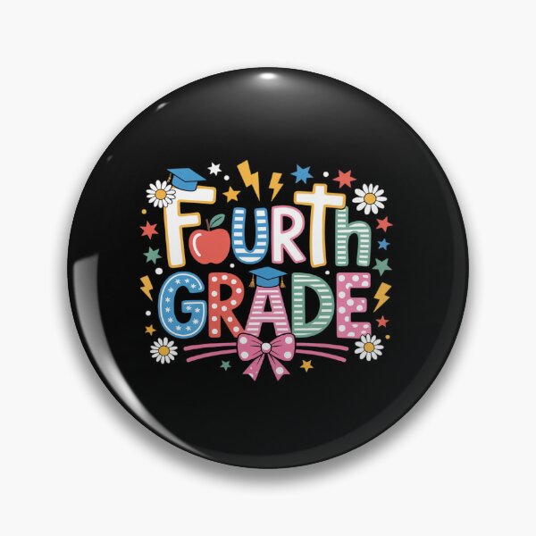 Item preview, Fourth Grade Teacher Student Back To School Happy First Day designed and sold by BlassmausArt.