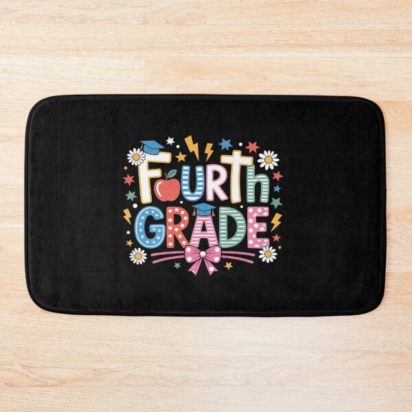 Item preview, Fourth Grade Teacher Student Back To School Happy First Day designed and sold by BlassmausArt.