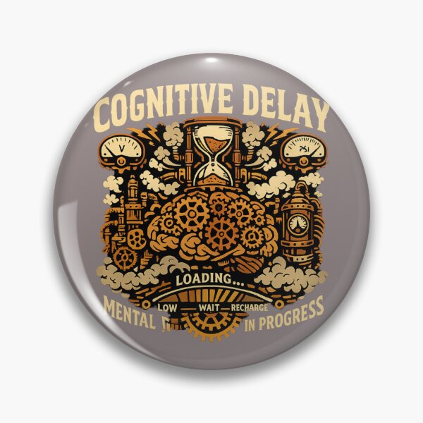 Item preview, Steampunk Cognitive Delay Mechanical Brain Gear Art designed and sold by axiksa10.