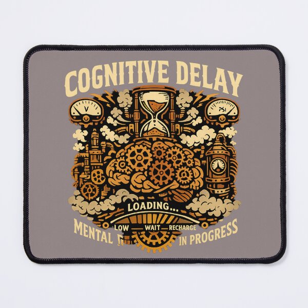 Item preview, Steampunk Cognitive Delay Mechanical Brain Gear Art designed and sold by axiksa10.