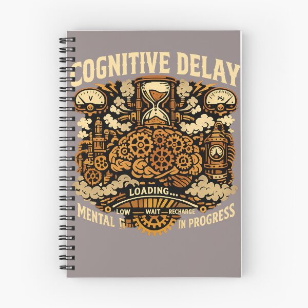 Item preview, Steampunk Cognitive Delay Mechanical Brain Gear Art designed and sold by axiksa10.