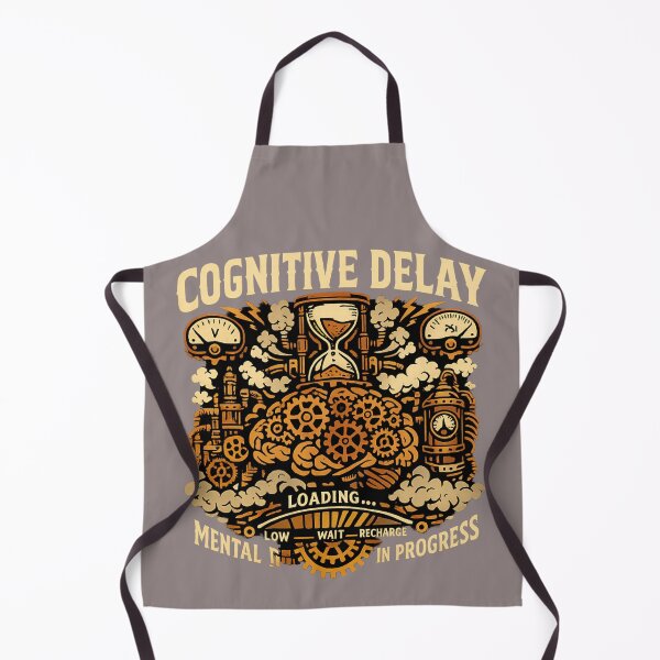 Item preview, Steampunk Cognitive Delay Mechanical Brain Gear Art designed and sold by axiksa10.