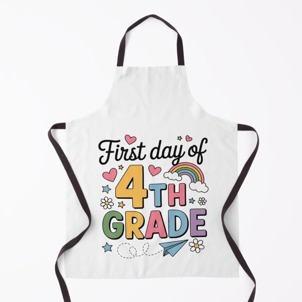 Item preview, First Day of 4th Grade Back to School Teacher Girls designed and sold by BlassmausArt.