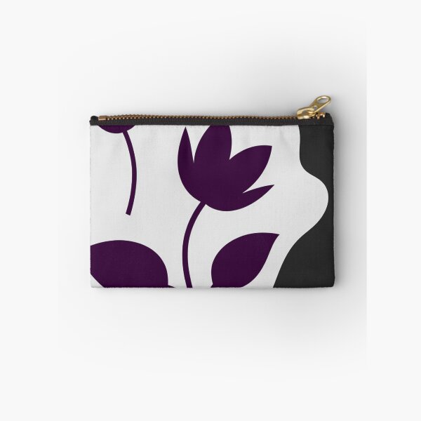 Item preview, Modern Deep Purple Floral Silhouette designed and sold by joycrysstudio.