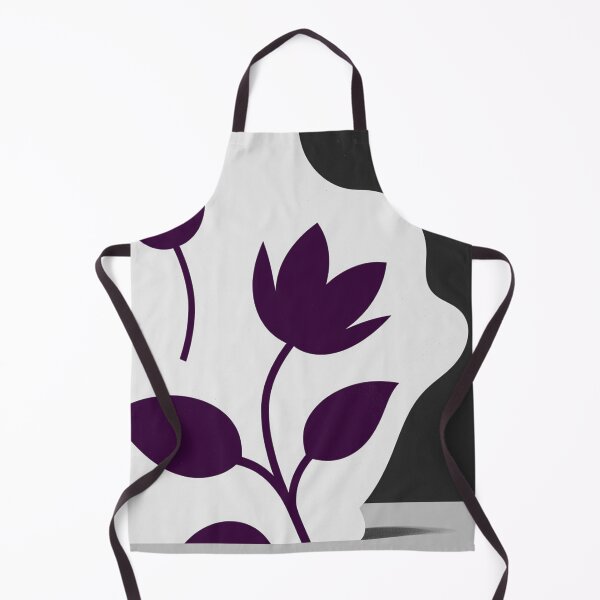Item preview, Modern Deep Purple Floral Silhouette designed and sold by joycrysstudio.