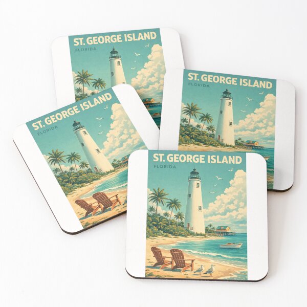 Item preview, St George Island Florida Apalachicola Bay Gulf of Mexico Franklin County designed and sold by Places On Earth.