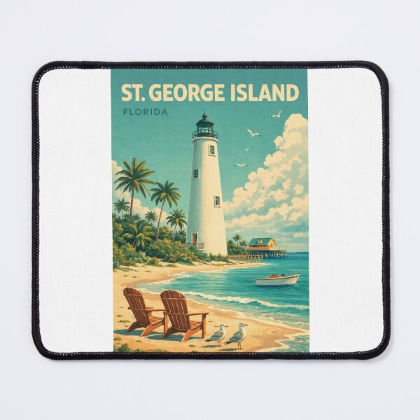 Item preview, St George Island Florida Apalachicola Bay Gulf of Mexico Franklin County designed and sold by Places On Earth.