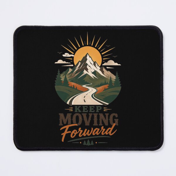 Item preview, Keep Moving Forward Mountain Retro Design | Motivational Minimal Art | Trending Adventure Aesthetic designed and sold by Inner Flame Studio.
