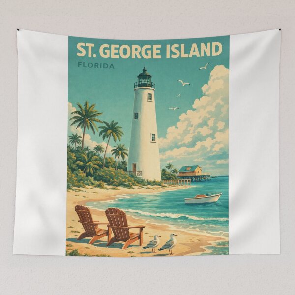 Item preview, St George Island Florida Apalachicola Bay Gulf of Mexico Franklin County designed and sold by Places On Earth.
