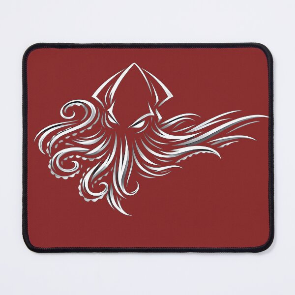 Item preview, Silver Kraken - Ocean beast line art designed and sold by TGMDesignsAUS.