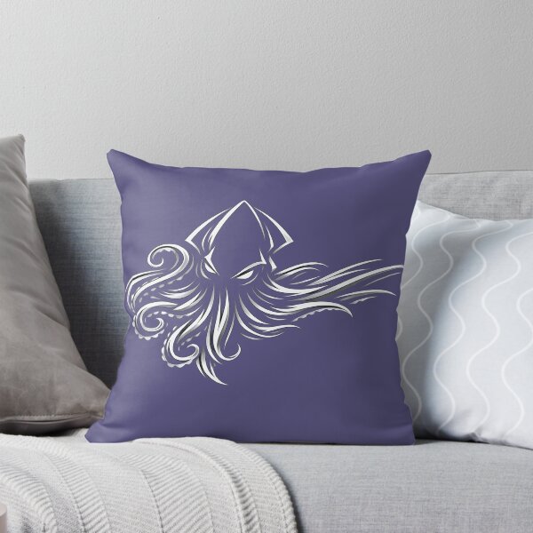 Item preview, Silver Kraken - Ocean beast line art designed and sold by TGMDesignsAUS.