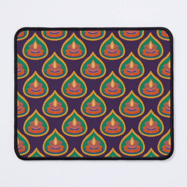 Item preview, Diwali Print Large Motif with a Textured Purple Background by SeeMyArt Designs designed and sold by SeeMyArtDesigns.