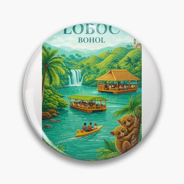 Item preview, Loboc River Bohol Philippines Chocolate Hills Tarsier Sanctuary designed and sold by Places On Earth.