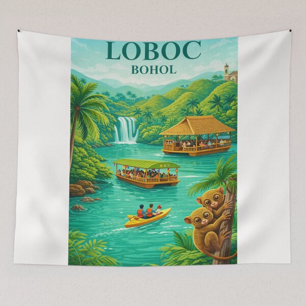 Item preview, Loboc River Bohol Philippines Chocolate Hills Tarsier Sanctuary designed and sold by Places On Earth.