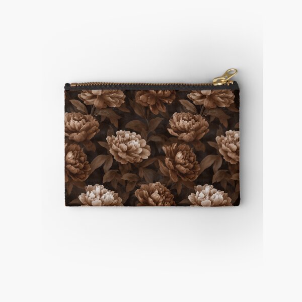 Item preview, Dark Moody Sepia Peonies Vintage Floral Pattern designed and sold by Prismatect.