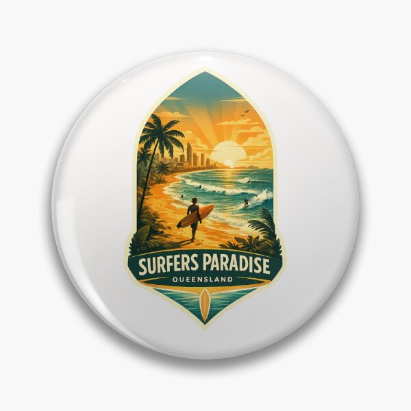 Item preview, Surfers Paradise Queensland Gold Coast Pacific Ocean Australia designed and sold by Places On Earth.