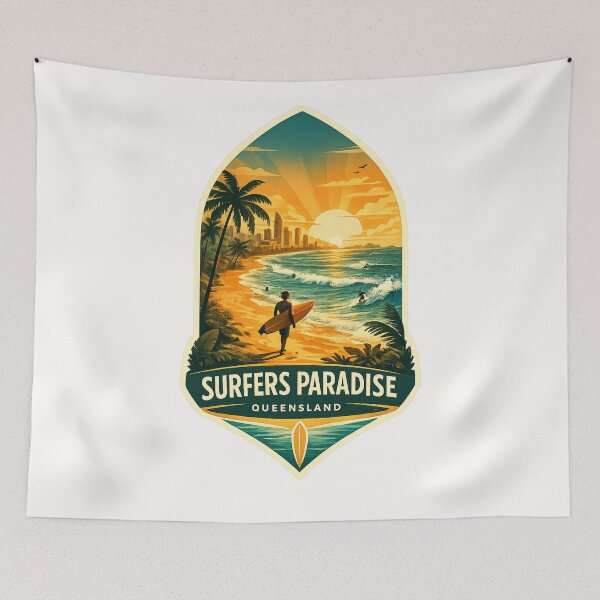 Item preview, Surfers Paradise Queensland Gold Coast Pacific Ocean Australia designed and sold by Places On Earth.