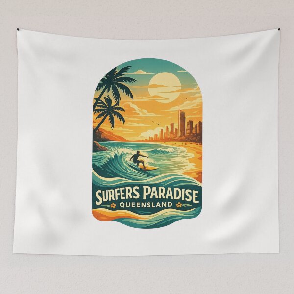 Item preview, Surfers Paradise Queensland Gold Coast Pacific Ocean Broadbeach designed and sold by Places On Earth.