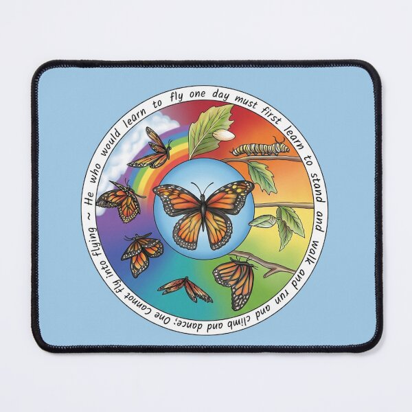 Item preview, Becoming a Butterfly: Nietzsche Quote Mandala Art designed and sold by fruitfuLIFEstudio.