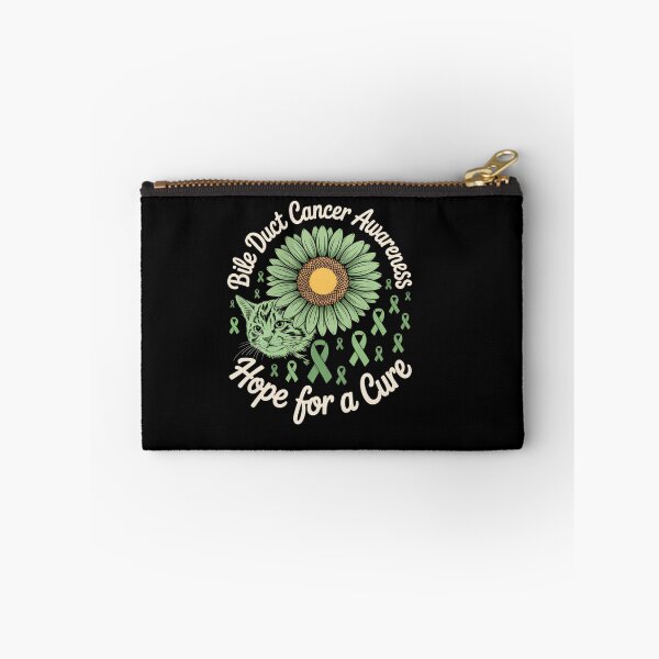 Item preview, Hope For A Cure Sunflower Black Cat Bile Duct Cancer Fighter designed and sold by BlassmausArt.