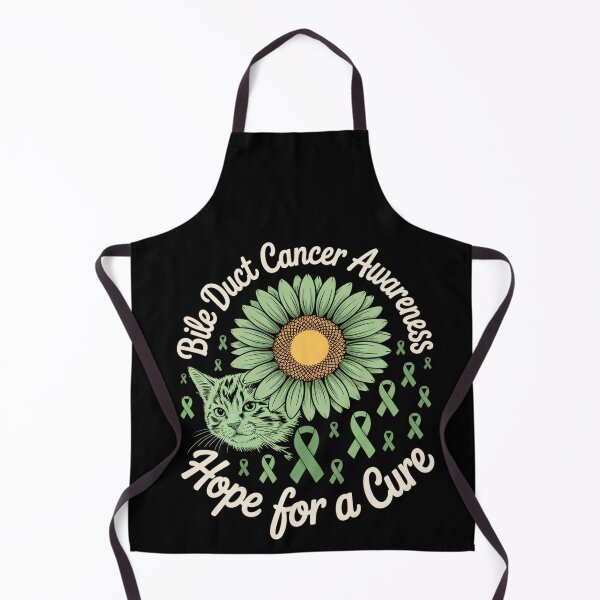 Item preview, Hope For A Cure Sunflower Black Cat Bile Duct Cancer Fighter designed and sold by BlassmausArt.