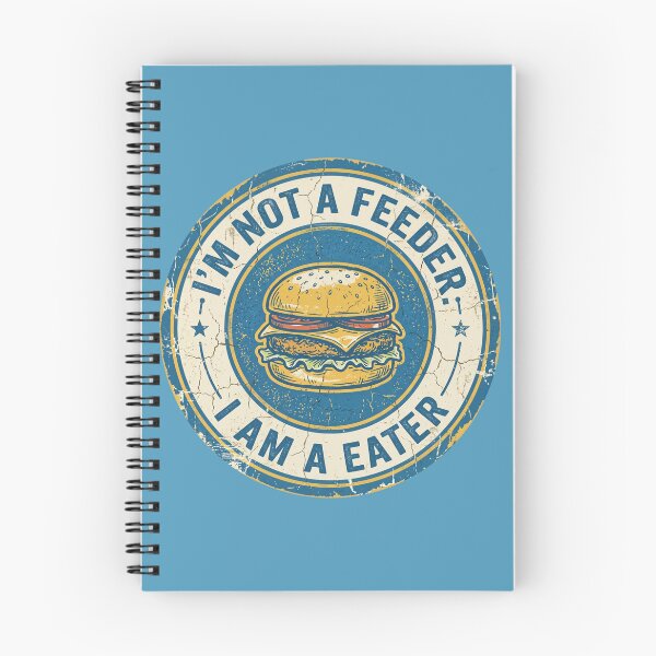 Item preview, I’m Not a Feeder I’m a Eater Funny Burger Design – Vintage Retro Food Lover Graphic designed and sold by TheStephanieRome.