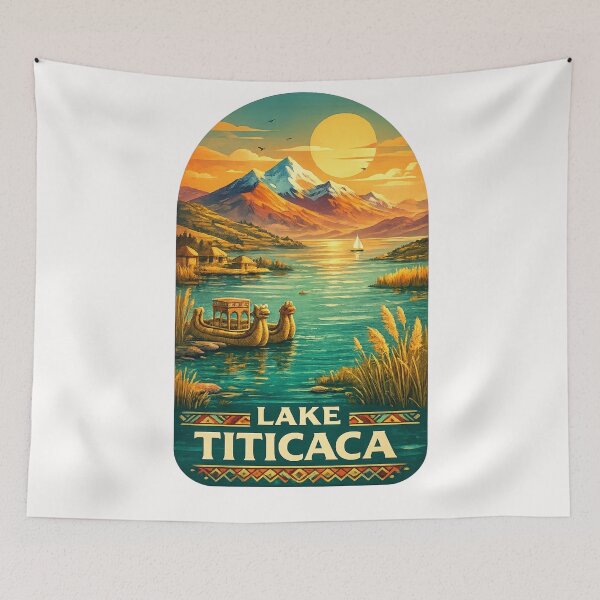 Item preview, Lake Titicaca Andes Peru Bolivia Uros Islands Puno designed and sold by Places On Earth.