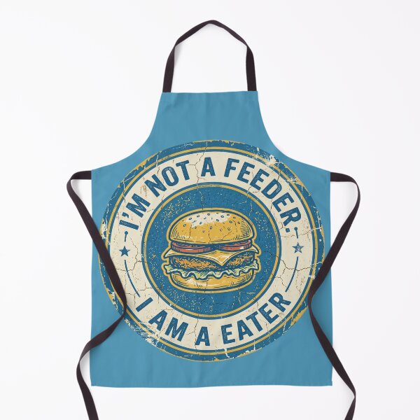 Item preview, I’m Not a Feeder I’m a Eater Funny Burger Design – Vintage Retro Food Lover Graphic designed and sold by TheStephanieRome.