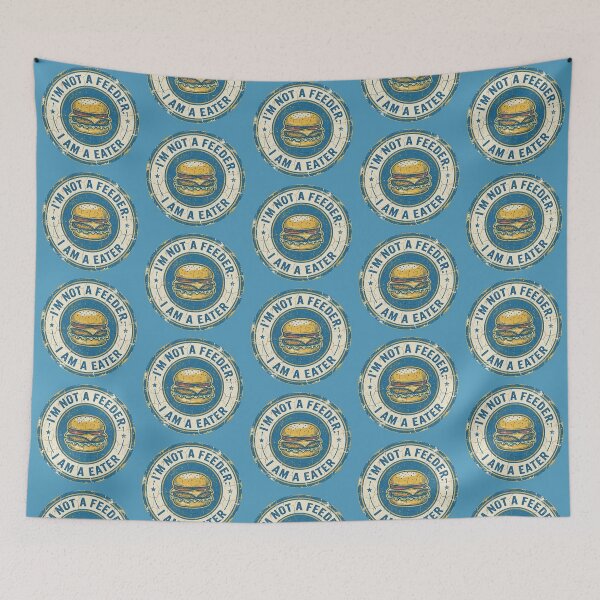 Item preview, I’m Not a Feeder I’m a Eater Funny Burger Design – Vintage Retro Food Lover Graphic designed and sold by TheStephanieRome.