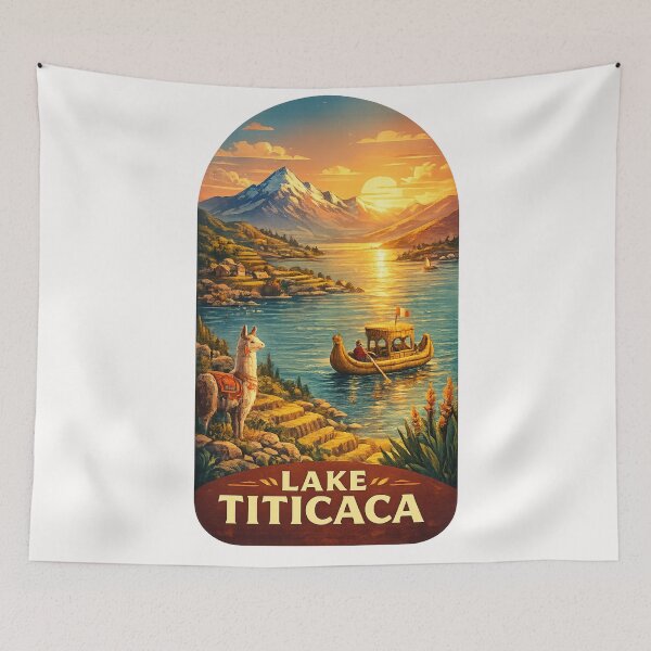 Item preview, Lake Titicaca Andes Peru Bolivia Puno Uros Islands designed and sold by Places On Earth.