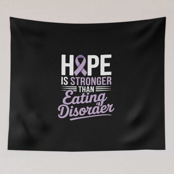 Item preview, Hope Is Stronger Than Eating Disorder Awareness designed and sold by BlassmausArt.