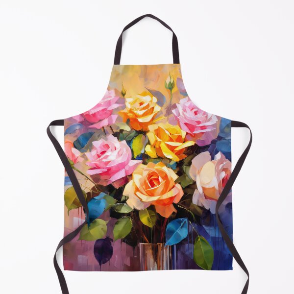Item preview, Pink And Yellow Roses Elegant Digital Oil Painting designed and sold by DEC02.