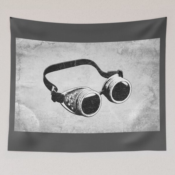 Item preview, Steampunk Brass Welding Goggles Workshop Worn designed and sold by Ghoul Enterprises.