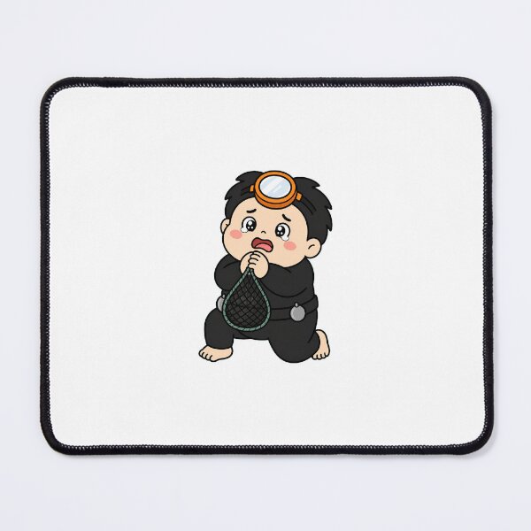 Item preview, KOREA HAENAM - Cute Chibi Character Begging Pleading Empty Net Sticker designed and sold by KOREA-HAENAM.
