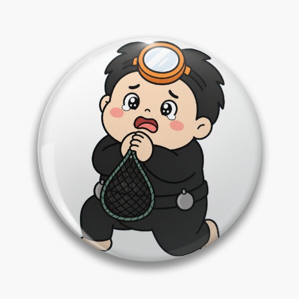 Item preview, KOREA HAENAM - Cute Chibi Character Begging Pleading Empty Net Sticker designed and sold by KOREA-HAENAM.