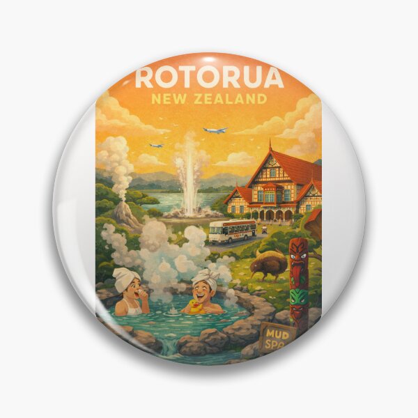 Item preview, Rotorua Bay of Plenty Whakarewarewa Te Puia North Island New Zealand designed and sold by Places On Earth.