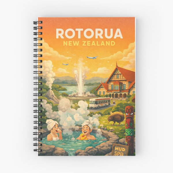 Item preview, Rotorua Bay of Plenty Whakarewarewa Te Puia North Island New Zealand designed and sold by Places On Earth.