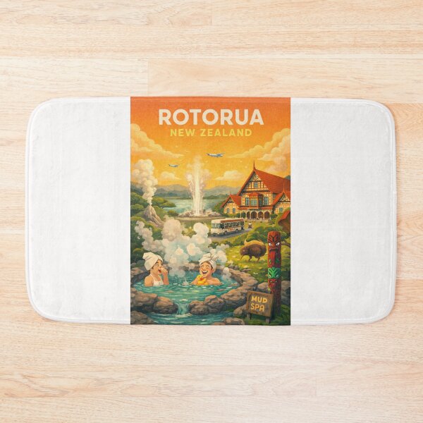 Item preview, Rotorua Bay of Plenty Whakarewarewa Te Puia North Island New Zealand designed and sold by Places On Earth.