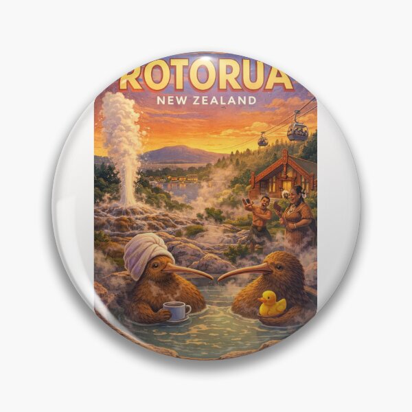 Item preview, Rotorua Bay of Plenty Pohutu Geyser Whakarewarewa Te Puia North Island designed and sold by Places On Earth.
