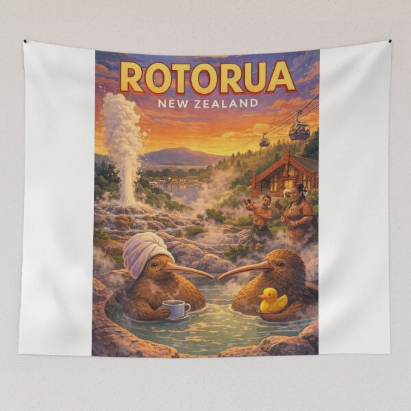 Item preview, Rotorua Bay of Plenty Pohutu Geyser Whakarewarewa Te Puia North Island designed and sold by Places On Earth.