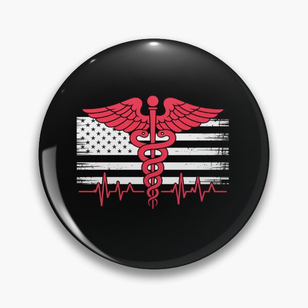 Item preview, Thin Red Line USA Flag Nurse designed and sold by BlassmausArt.