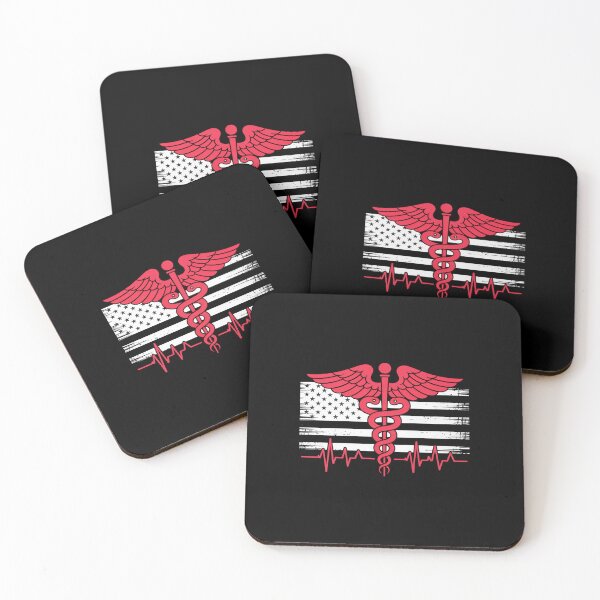 Item preview, Thin Red Line USA Flag Nurse designed and sold by BlassmausArt.
