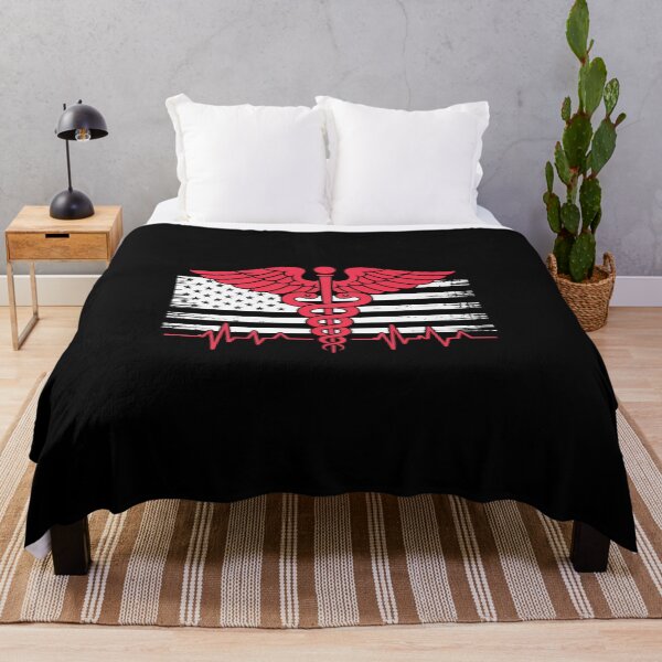 Item preview, Thin Red Line USA Flag Nurse designed and sold by BlassmausArt.
