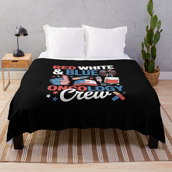 Item preview, Red White And Blue Oncology Nurse Crew Patients 4TH July Day designed and sold by BlassmausArt.
