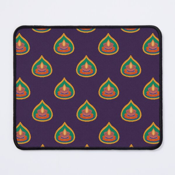 Item preview, Diwali Print Small Motif with a Textured Purple Background by SeeMyArt Designs designed and sold by SeeMyArtDesigns.