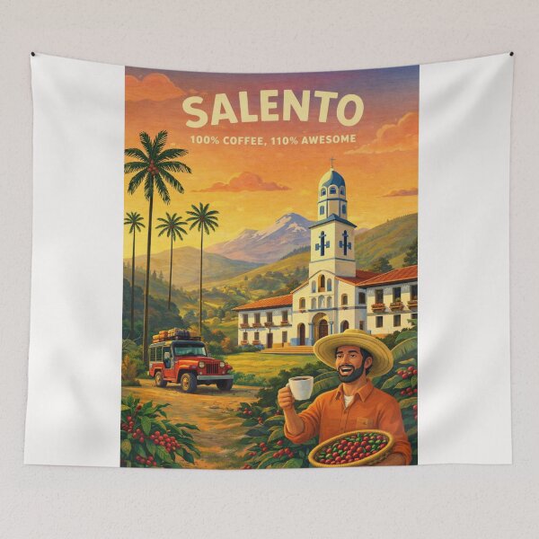 Item preview, Salento Quindio Colombia Coffee Cultural Landscape Andes Colombia designed and sold by Places On Earth.