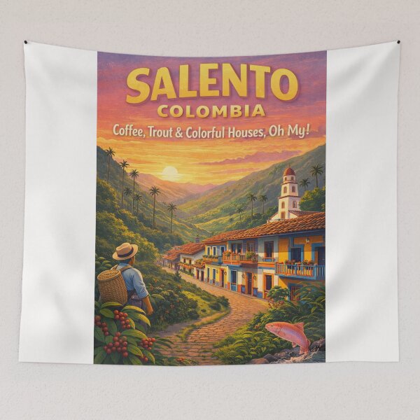 Item preview, Salento Quindio Colombia Cocora Valley Coffee Cultural Landscape Andes designed and sold by Places On Earth.
